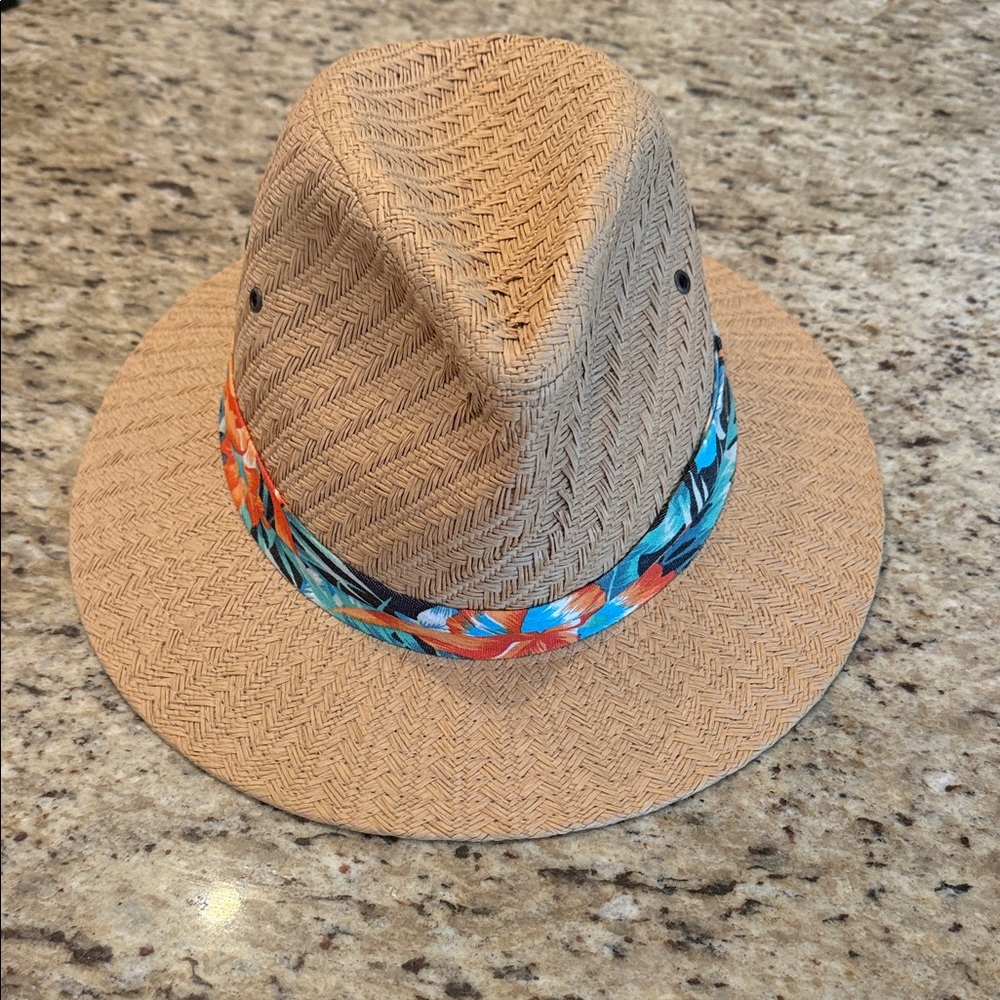 3/$20 Panama Jack Men’s Straw Fedora with Colorful Band Spring Summer Cruise
